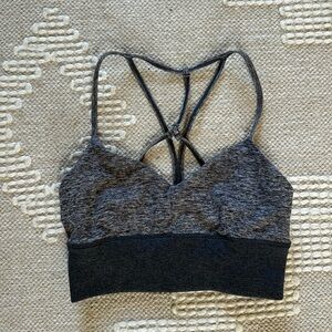 Alo Yoga Bra small grey heather EUC